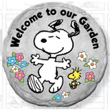 Snoopy and the Peanuts Gang Welcome to Our Garden Stepping Stone