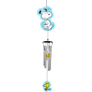 Snoopy & Woodstock Metal Windchime 18"