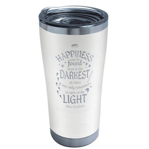 Tervis Harry Potter™ Happiness Can Be Found Quote by Dumbledore Engraved on Glacier White 20 oz. Stainless Steel Insulated Tumbler With Hammer Lid