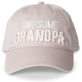 Awesome Grandpa Warm Gray Adjustable Hat