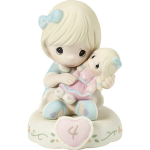 Growing In Grace Age 4 Blonde Girl Figurine
