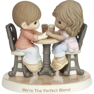 Precious Moments Couple At Cafe Table Figurine We’re The Perfect Blend
