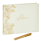 Hallmark Love Wedding Guest Book With Gold Pen
