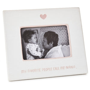 Hallmark My Favorite People Call Me Nana Ceramic Picture Frame, 4x6