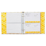 Hallmark Yellow Honeycomb Recipe Organizer Book