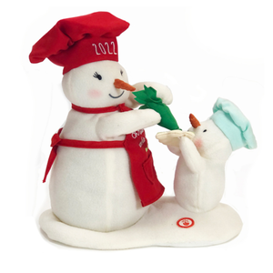 Hallmark Animated Musical Can't Wait for Cookies Snowman Techno Plush