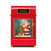 Light Up Musical Santa Post Mail Box Snow Globe