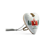 Demdaco Home for the Holidays Art Heart With Key Stand