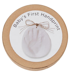 Baby's First Hand Print Kit Ornament with Twine