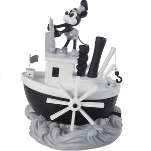 Precious Moments 203701 Disney Steamboat Willie Mickey Mouse Resin Musical 