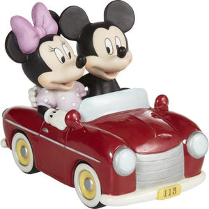 Precious Moments Disney You Sped Away With My Heart Mickey Mouse and Minnie Mouse Figurine