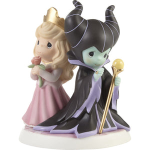 Precious Moments Disney Sleeping Beauty Princess Aurora and Villain Maleficent May Kindness Abound