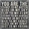 Box Sign - You Are The Peanut to My Butter Best to My Friend