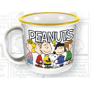 Snoopy and The Peanuts Gang Ceramic 14 oz. Camper Mug
