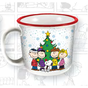 Snoopy and the Peanuts Gang Christmas 14 oz. Ceramic Camper Mug