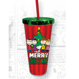 Snoopy and the Peanuts Gang Christmas 20 oz. Foil Cup