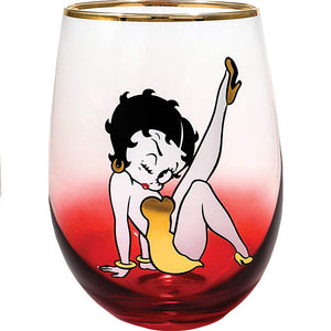 Spoontiques Betty Boop Stemless Glass, 20 ounces
