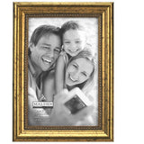 Malden Fashion Metal Beaded Gold 4"x6" Photo Frame