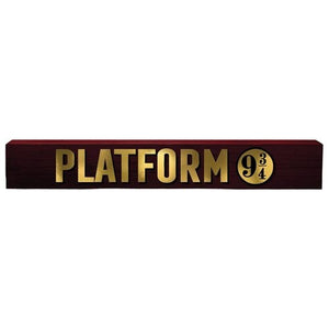 Harry Potter Platform 9 3/4 Long Wood Sign