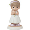 Precious Moments Blessings On Your First Communion Standing Brunette Girl Porcelain Figurine