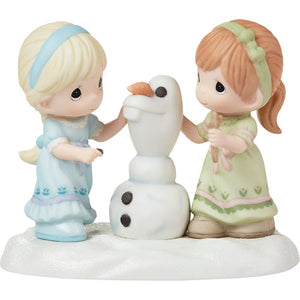 Precious Moments Building A Snowman Is Better With You Disney Frozen Figurine