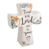 Trust in the Lord with All Your Heart Standing Porcelain Cross