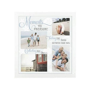 Malden 4 Opening Heart Collage Photo Frame with Love Sentiment