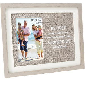 Retired See Grandkis for Details Frame Holds 4"x6" Photo