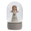 4.25" January Birthstone Angel Snow Globe