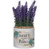 There's No Place Like Nana's Planter with Artificial Lavender Floral