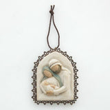 Willow Tree Holy Family Metal-edged Ornament