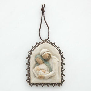 Willow Tree Holy Family Metal-edged Ornament