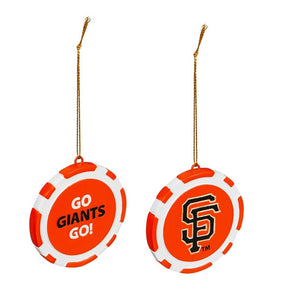 San Francisco Giants Poker Game Chip Ornament 