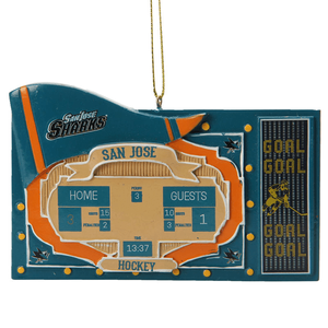 San Jose Sharks Winning Scoreboard Ornament 