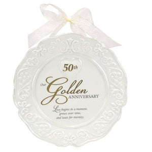 50th Golden Anniversary Ceramic Plate