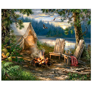 Springbok Evening at the Lake 500 Piece Puzzle Made in the USA