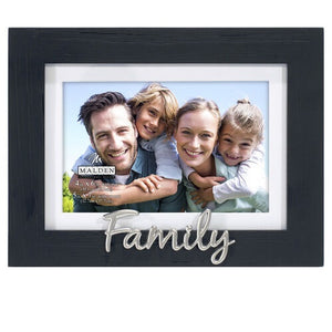 Malden Family 4"x6" or 5"x7" Photo Frame in Rustic Black