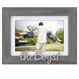 Malden The Boys 4"x6" or 5"x7" Photo Frame in Rustic Gray