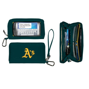 Oakland Athletics A's Deluxe Smartphone Wallet with Embroidered Logo