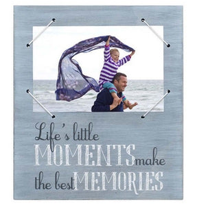 Malden Life's Little Moments Blue Cordage 4"x6" Photo Frame