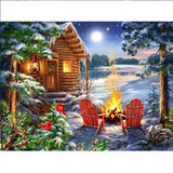 Christmas Cabin 500 Piece Jigsaw Puzzle