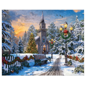 Springbok Holiday Church 1000 Piece Puzzle Made in the USA