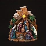 Holy Family Nativity in Creech with Three Kings and Light Up Star