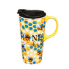 Honey Hush Ceramic 17 oz. Travel Cup with Matching Gift Box