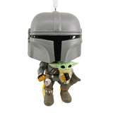 Hallmark Star Wars The Mandalorian™ With Grogu™ Funko POP!® Hallmark Ornament