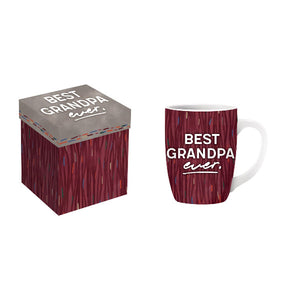 Best Grandpa Ever 14 oz. Ceramic Mug with Matching Gift Box