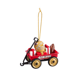 NFL San Francisco 49ers Team Wagon Ornament