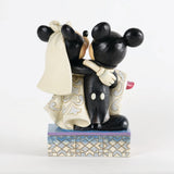 Disney Jim Shore Mickey Carries Minnie Wedding Figurine