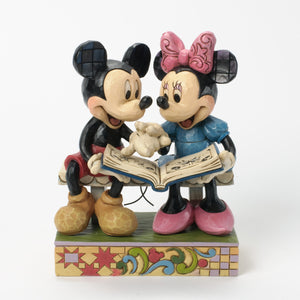 Disney Jim Shore Mickey and Minnie Looking at Photos Anniversary Figurine