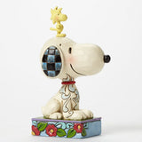 Jim Shore Peanuts My Best Friend Snoopy and Woodstock Pose Figurine
